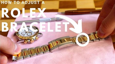 how to change a rolex watch band|adjusting Rolex watch jubilee strap.